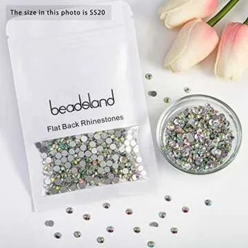 Beadsland SS20 Crystal Rhinestones for DIY Crafts and Nail Art