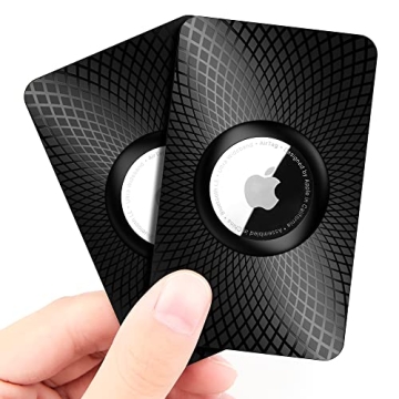 GOCII Airtag Wallet Holder 2 Pack - Ultra Thin Card Case for Apple Airtag