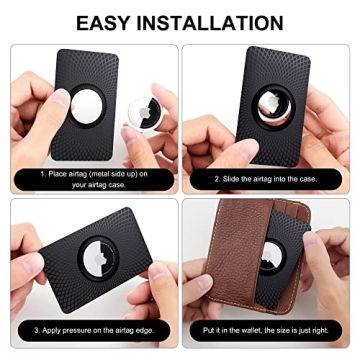 Airtag Wallet Holder 2 Pack - Ultra Thin Card Case