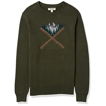 Goodthreads Men's Soft Cotton Crewneck Jumper Stylish Warm