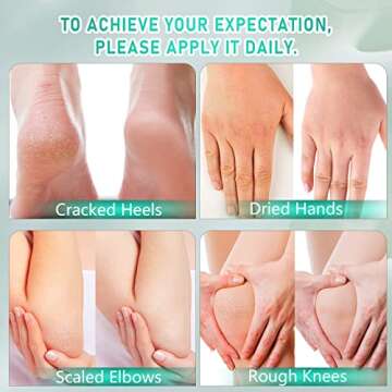 Urea 40% Foot Cream with 2% Plus Salicylic Acid for Heels - best Callus Remover For Feet & Hands, Natural Moisturizes Nourishes Softens Dry, Rough, Cracked, Dead Skin