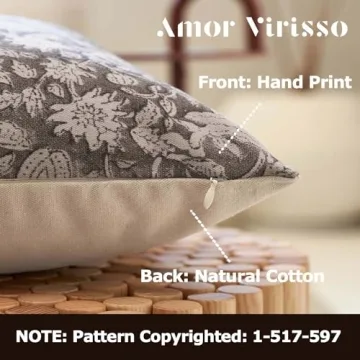 Amor Virisso Floral Throw Pillow Covers Farmhouse Decor