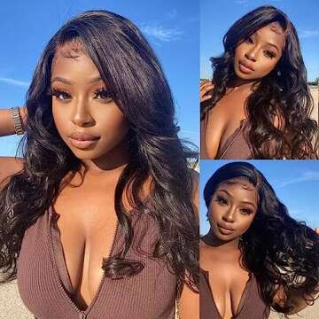 Aaliweya 5x5 Wear and Go Glueless Wigs Human Hair Pre Plucked Pre Cut 5x5 HD Body Wave Lace Closure ...