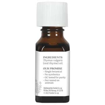 Aura Cacia Red Thyme Essential Oil | GC/MS Tested for Purity | 15ml (0.5 fl. oz.)