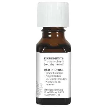 Aura Cacia Red Thyme Essential Oil | GC/MS Tested for Purity | 15ml (0.5 fl. oz.)