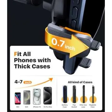 Hitolza Ultra Stable Phone Holder - 360 Adjustability & Versatile Design
