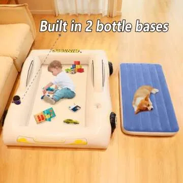 Inflatable Toddler Travel Bed - Portable Kids Air Mattress