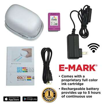 COLOP e-Mark Electronic Marking Device/Multi-Colored Imprint/Digital Stamp/Mobile Printing