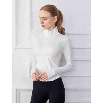 Tanming Seamless Zip Jacket for Women - Slim Fit & Stylish