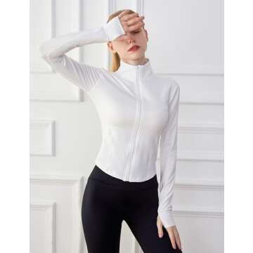 Tanming Seamless Zip Jacket for Women - Slim Fit & Stylish