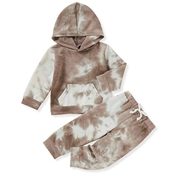 GRNSHTS Toddler Tie Dye Pants Set for Fall Winter