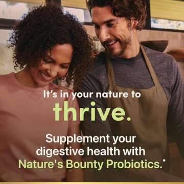 Nature’s Bounty Probiotic 10, Ultra Strength Daily Probiotic Supplement, Support for Digestive, Immune and Upper Respiratory Health, 1 Pack, 30 Capsules