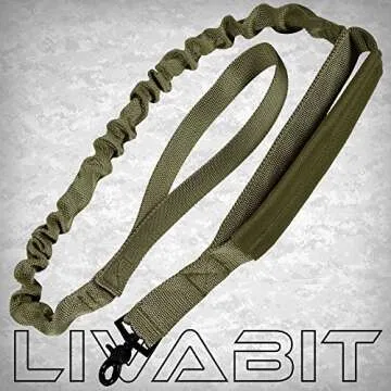 LIVABIT Tactical Canine Bungee Leash for Dogs & Cats