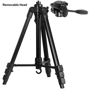 Ravelli APLT4 61" Light Weight Aluminum Tripod with Bag Includes Universal Smartphone Mount