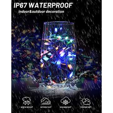 Solar Outdoor Fairy String Lights, Durable Easy Shaping 300 LED 100 Ft Waterproof Decorative Christmas Lights, 8 Modes with Remote for Party Garden Patio Decor