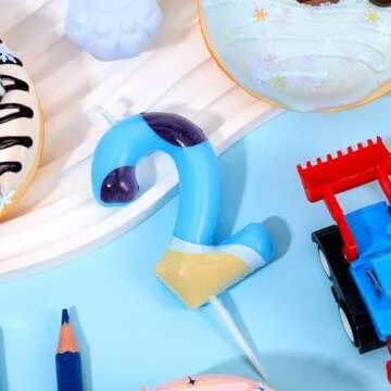 Blue Paw Cake Candle for Kids Birthday Celebrations