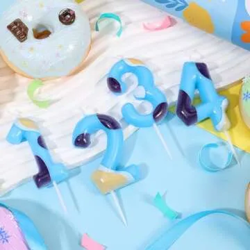 Blue Paw Cake Candle for Kids Birthday Celebrations