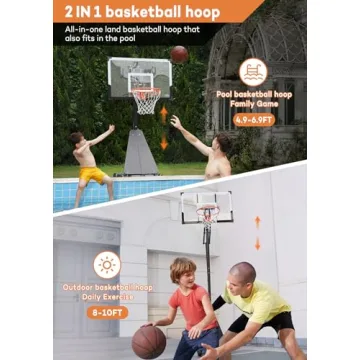 Aimking Adjustable Basketball Hoop System for All Ages