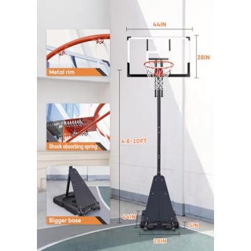 Aimking Adjustable Basketball Hoop System for All Ages