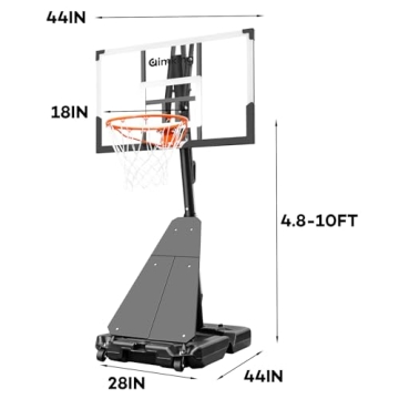 Aimking Adjustable Basketball Hoop System for All Ages