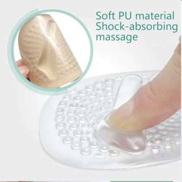 Metatarsal Pads Women | Heel Inserts for Women | Ball of Foot Cushions (5 Pairs Foot Pads) All Day Pain Relief and Comfort One Size Fits Shoe Inserts for Women