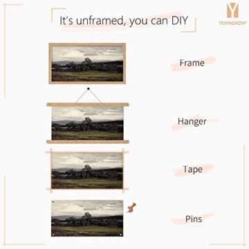 Vintage Farmhouse Wall Art Unframed Gift Option for Home