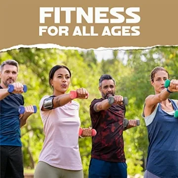 Yes4All Non-Slip Hexagon Neoprene Dumbbells, 7lbs Set