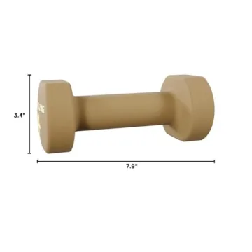 Yes4All Non-Slip Hexagon Neoprene Dumbbells, 7lbs Set