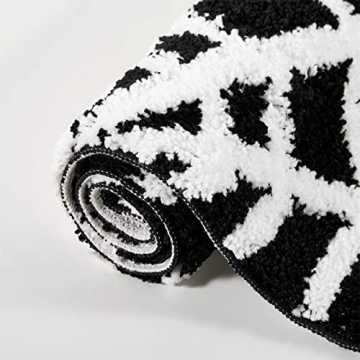 Estmy Gothic Spider Web Halloween Rug 2x3 Plush Non-Slip