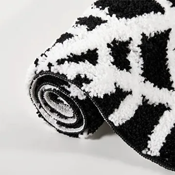 Estmy Gothic Spider Web Halloween Rug 2x3 Plush Non-Slip