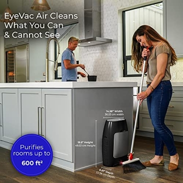 EyeVac Air 2-in-1 Touchless Vacuum & HEPA Purifier
