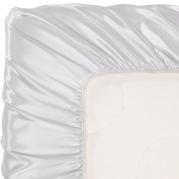 Pro Goleem 2 Pack Satin Crib Sheets for Soft Baby Sleep