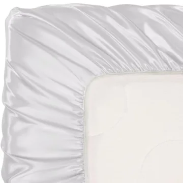 Pro Goleem 2 Pack Satin Crib Sheets for Soft Baby Sleep