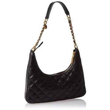 GUESS Giully Top Zip Shoulder Bag, Black