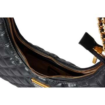 GUESS Giully Top Zip Shoulder Bag, Black