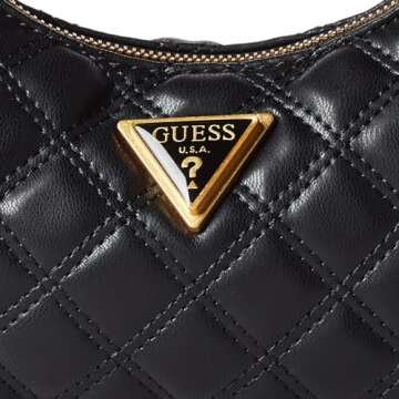 GUESS Giully Top Zip Shoulder Bag, Black