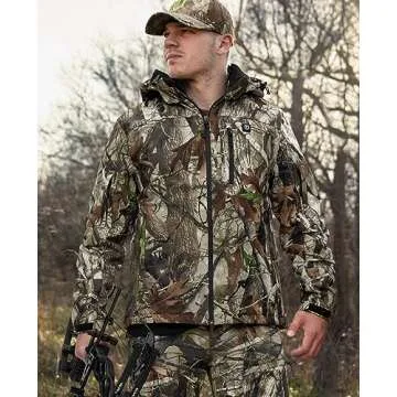 TIDEWE Heated Jacket for Men with Battery Pack, Heated Coat Next Camo G2, Size M