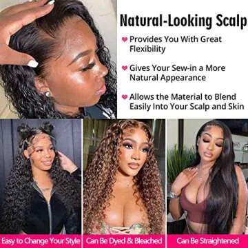 Laritaiya Deep Wave Lace Front Wigs Human Hair for Black Women 13x4 Curly Lace Frontal Wigs Wet and ...
