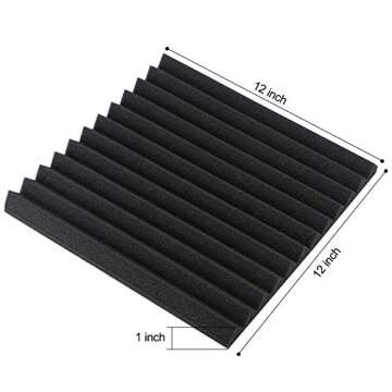 60 Pack Acoustic Panels for Soundproofing Home Studios
