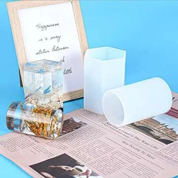 NICAVKIT 6Pcs DIY Candle Molds Set for Creative Fun