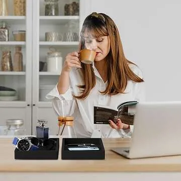 BBK Bathroom Vanity Tray Set - Stylish Silicone Organization