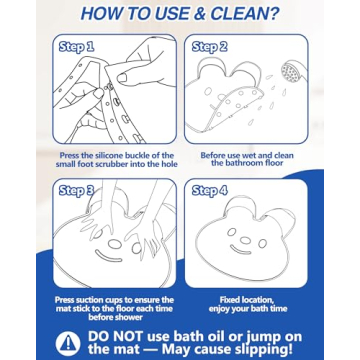 ManmiHealth Foot Scrubber Mat - Versatile Shower Accessory