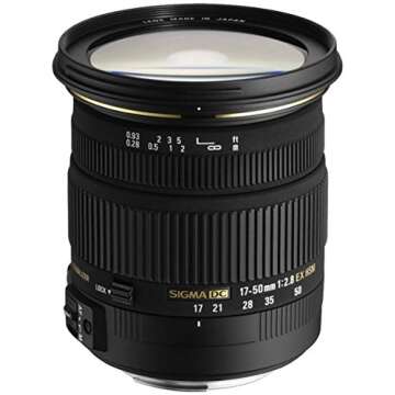 Sigma 17-50mm F/2.8 EX DC OS HSM FLD Large Aperture Standard Zoom Lens for Nikon Digital DSLR Camera...