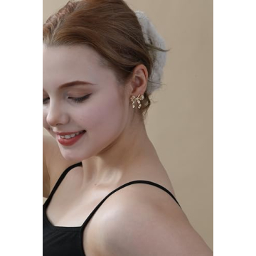 Shop WEDDINEN Gold Bow Earrings for Elegant Style