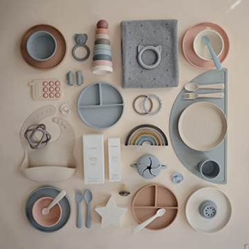 mushie Silicone Suction Plate for Easy Self-Feeding