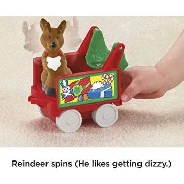 Fisher-Price Musical Christmas Train for Kids' Pretend Play