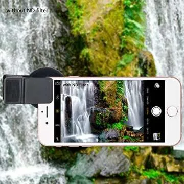 Zomei 4 in 1 Cell Phone Camera Lens Kit, 10X Close Up Macro Lens + Fader ND2-400 Filter + CPL Polarizing Filter with 37mm Clip for iPhone Samsung Android Smartphones