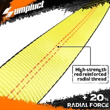 Heavy Duty 20,000 lbs Tow Strap for Emergency Towing & Winching