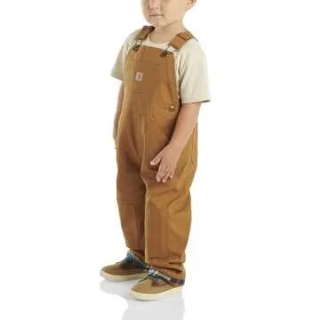 Durable Carhartt Baby-Boys Washed Canvas Bib Overall