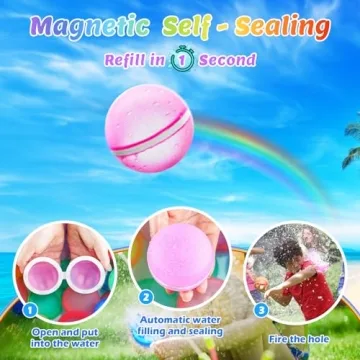 Magnetic Reusable Water Balloons for Summer Fun
